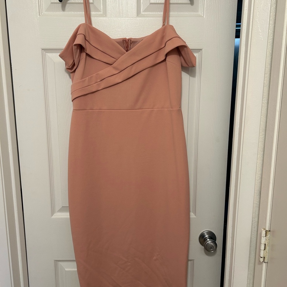 Elegant Peach Dress